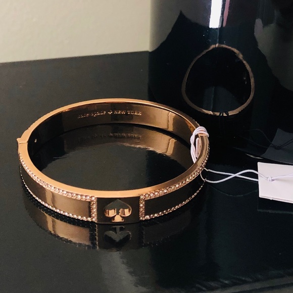 🎀Kate Spade ♠️ Hole Punch 10MM Rose gold Bangle - Picture 3 of 8